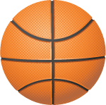 Баскетбольный мяч в векторе