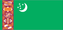 Флаг Туркменистана в векторе