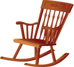 Кресло-качалка в векторе