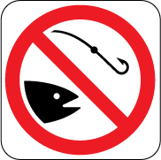 Ловля рыбы запрещена в векторе