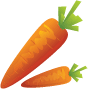 Морковь в векторе