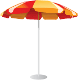 Пляжный зонтик в векторе