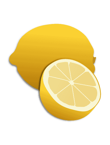 Лимон в векторе