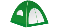 Палатка в векторе