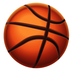 Мяч баскетбольный в векторе
