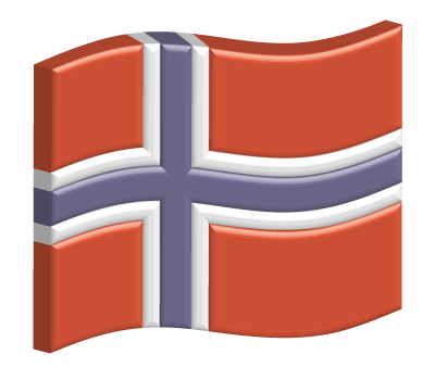 Красивый 3d флаг Норвегии в векторе