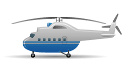 Вертолет в векторе