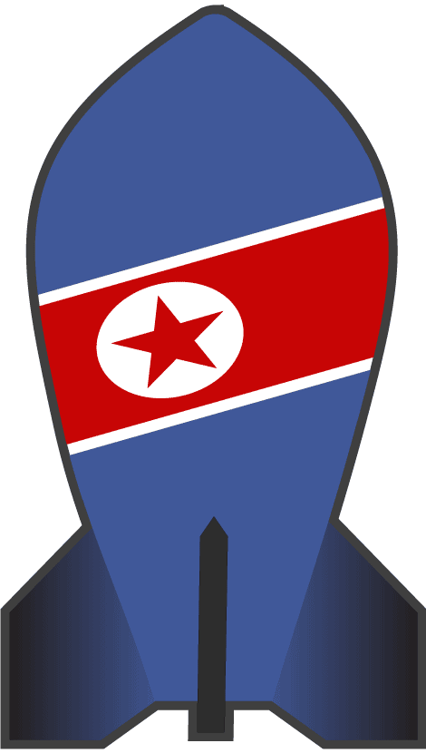 Ядерная бомба Северной Кореи в векторе